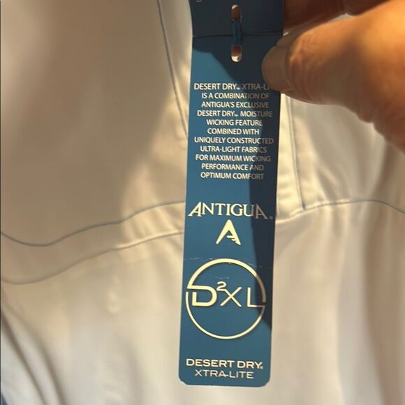 Antigua White Windbreaker Jacket - Picture 3 of 6